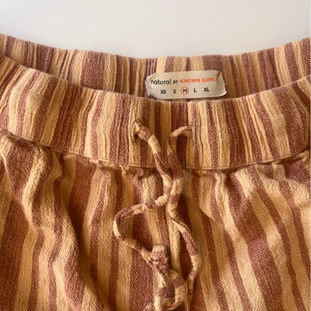 Known supply Rust Striped Brown and Tan Shorts Sterling - Picture 2 of 3